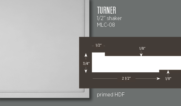 Turner | Pencil Shaker Cabinet Door