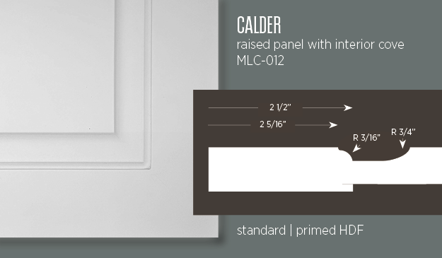 Calder | Raised Panel with Bullnose and Cove Cabinet Door