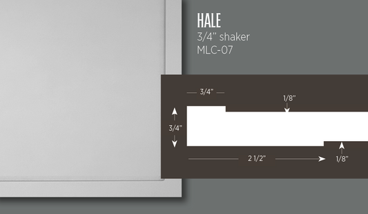 Hale | Skinny Shaker Cabinet Door
