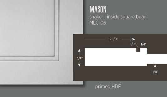 Mason | Shaker with Square Inside Bead Cabinet Door