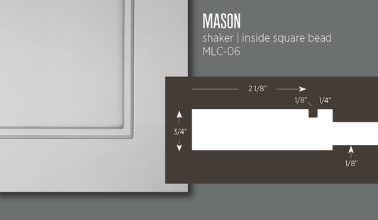 Mason | Shaker with Square Inside Bead Cabinet Door