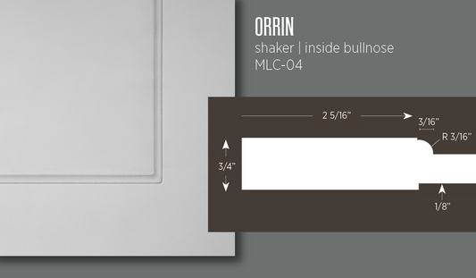 Orrin | Shaker with Inside Bullnose Cabinet Door