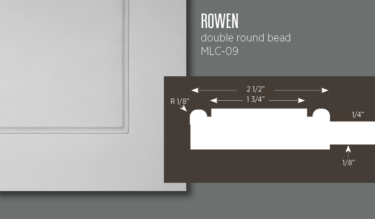 Rowen | Double Round Bead Cabinet Door