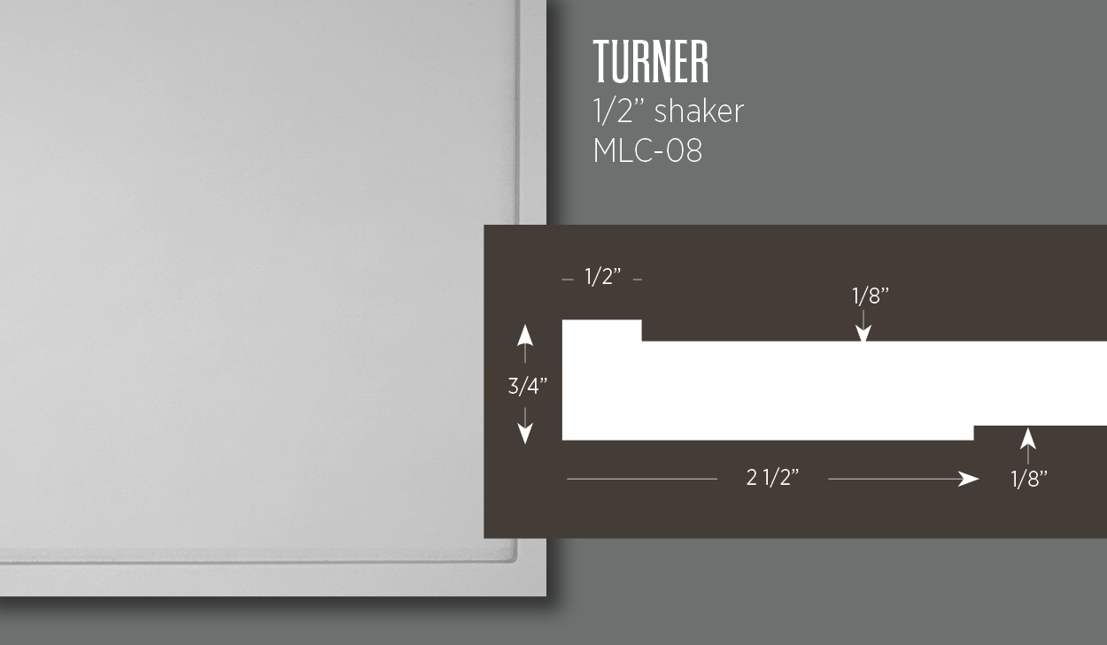 Turner | Pencil Shaker Cabinet Door